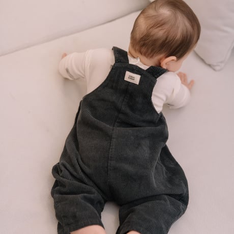 SALOPETTE OVERALLS/CORDUROY VELVET/CARBON/STUDIO BOHEMEPARIS