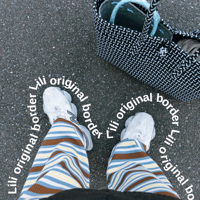 <大人用>Lili original border pants AYA×RIKU special edition / House of Lili