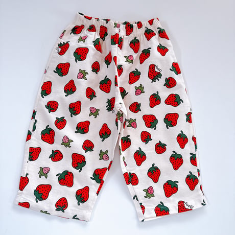Strawberry Cotton Pants / bel & bow