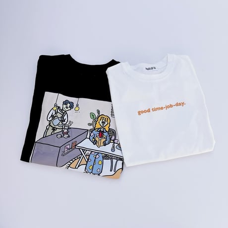 good day long sleeve T blackMのみ / ADULT