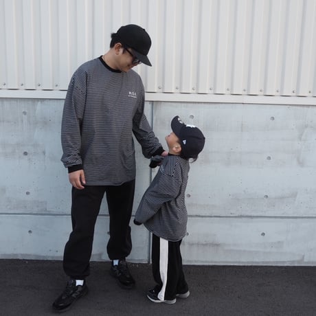 <ADULT> pin border long sleeve T-shirt / House of Lili