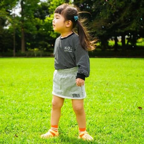 <KIDS> pin border long sleeve T-shirt / House of Lili