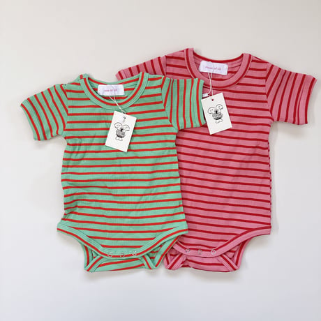 <pinkのみ>border romper / House of Lili