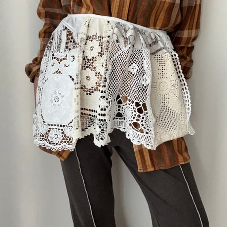 vintage lace レースクロシェ　ワンピース　アンティーク Jessica Mcclintock 80's モチーフレースカラーオールレース