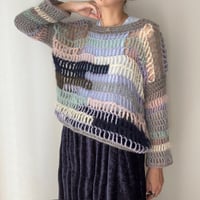 クロシェットプルオーバー(モヘア×コットン)③