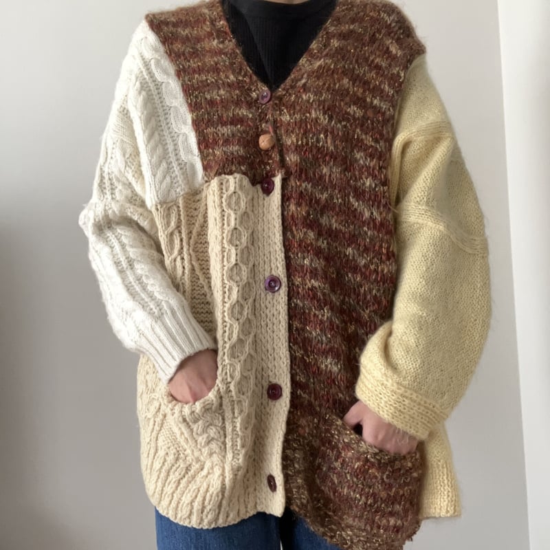 絽リメイクロングカーディガン リメイクロングカーディガン | 58knit