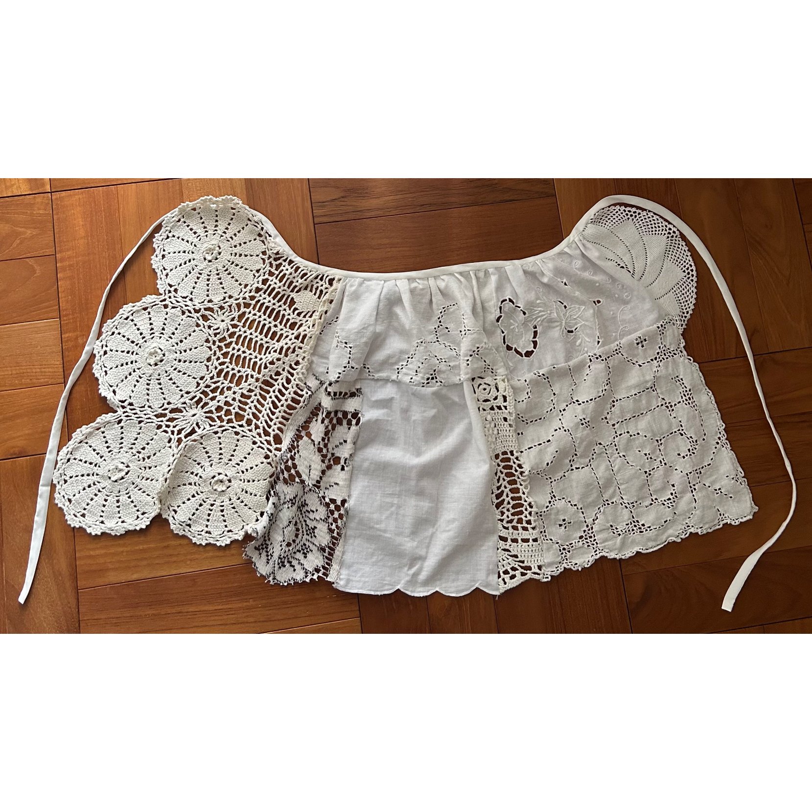 vintage✤リメイク ハンドメイド レースラップスカート ヴィンテージレースリメイクラップスカート② | 58knit