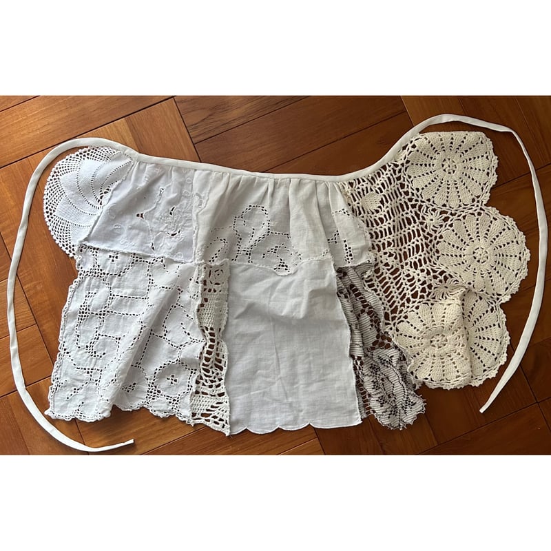 vintage✤リメイク ハンドメイド レースラップスカート ヴィンテージレースリメイクラップスカート② | 58knit