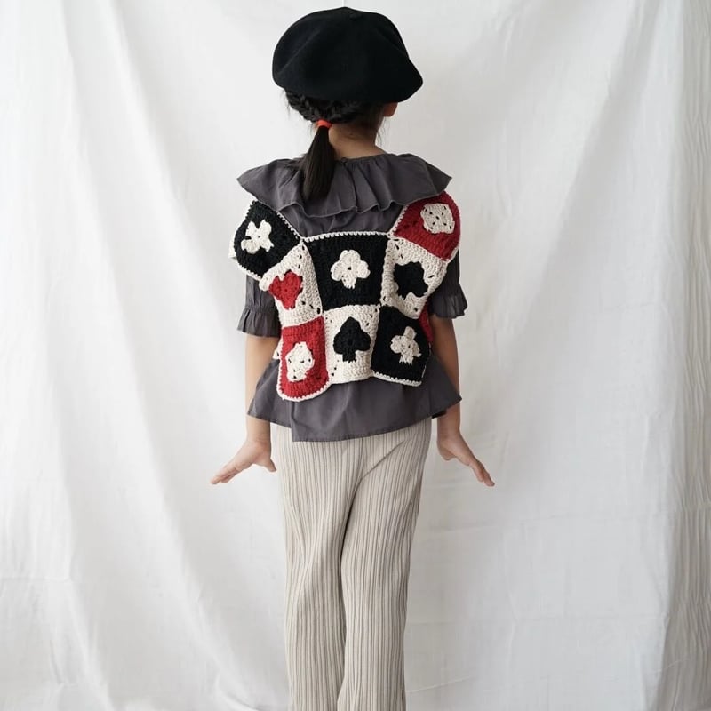 ハンドメイドトランプベスト | 58knit ハンドメイドトランプベスト | 58knit