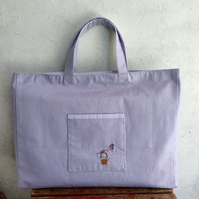 Mallow バイオリン 手刺繍 レッスンバッグ マスコットキー 親子 Mallow