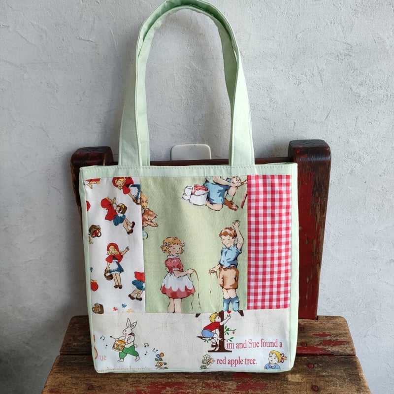 コラージュトートバッグ | 入学・入園のハンドメイド雑貨・子供服