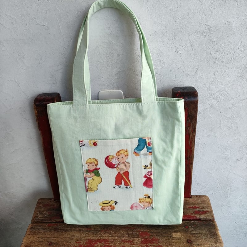 コラージュトートバッグ | 入学・入園のハンドメイド雑貨・子供服