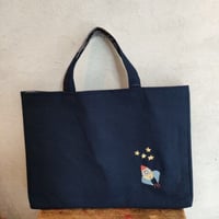 手刺繍レッスンバッグ ABC女の子8ワード | 入学・入園のハンドメイド