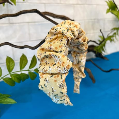 小花柄クシュカチューシャ