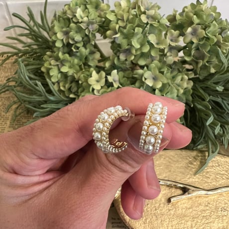 レースパールピアス