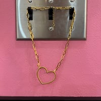 オープンハートネックレス