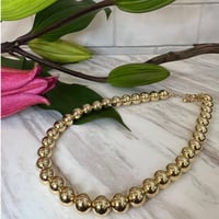 GOLDボールネックレス