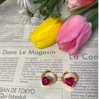 キャンディーハートピアス