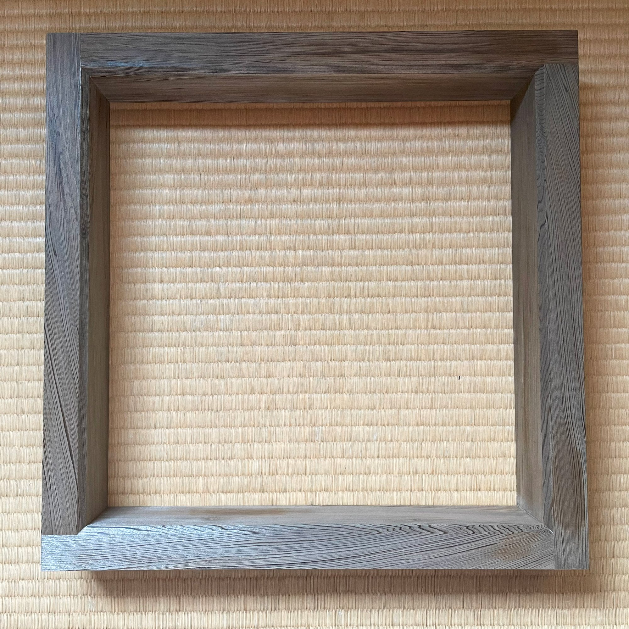 茶道　置炉　杉杢　丸太縁 original