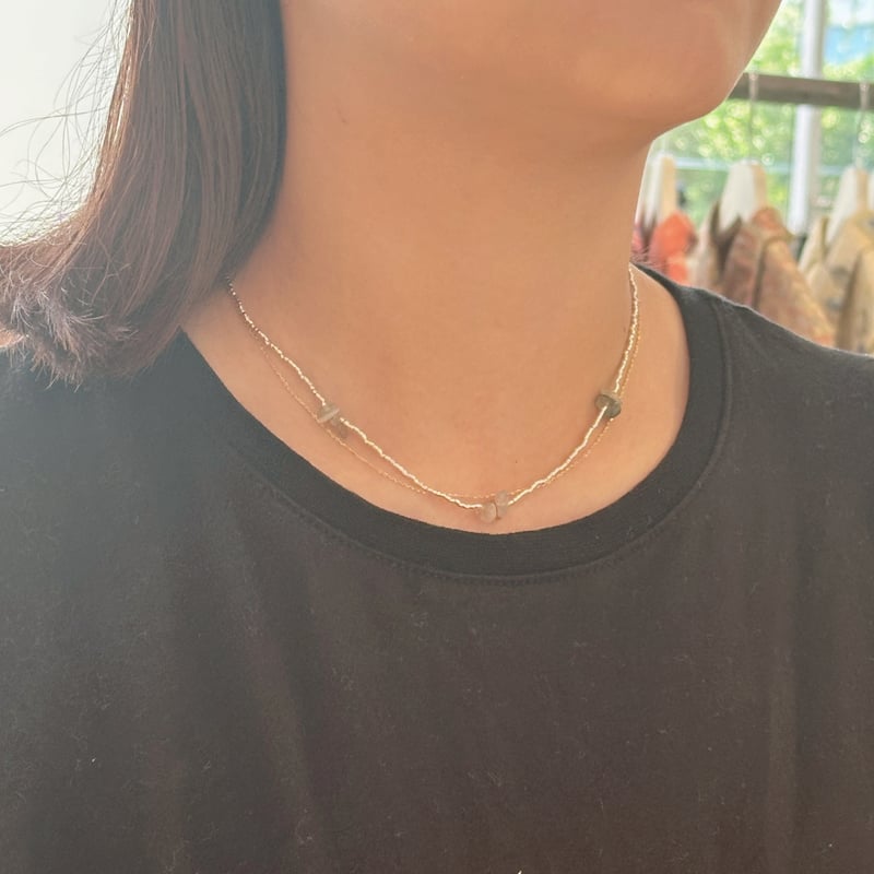 受注制作】Karen silver beads necklace | hideka kana