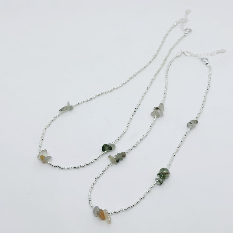 【305】Karen silver／ネックレスnecklace 受注制作】Karen silver beads necklace | hideka kana