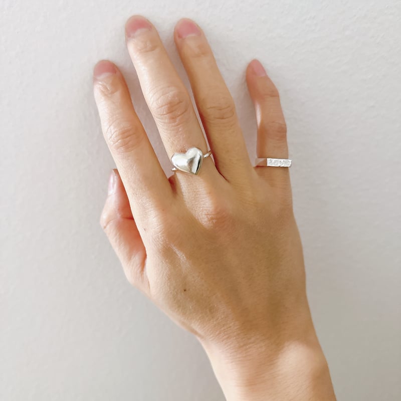 受注制作】“love” ring | hideka kanamaru