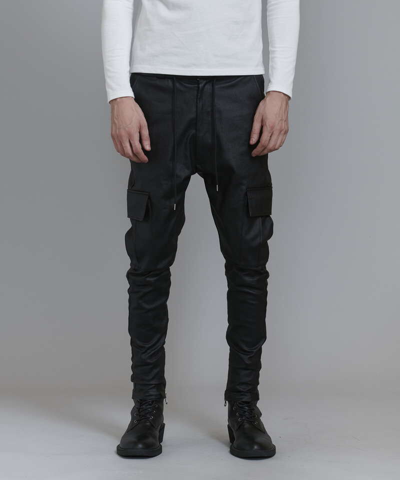 新同 NOID.BLACK ストレッチハードクラッシュコーティングスキニーパンツ 新同 NOID.BLACK ストレッチハードクラッシュコーティングスキニー