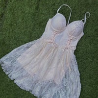 Lace up silky swimwear