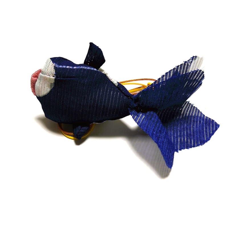 金魚の香袋 藍色 ROCOオリジナルちりめん細工 | Aroma & Cloth ROCO