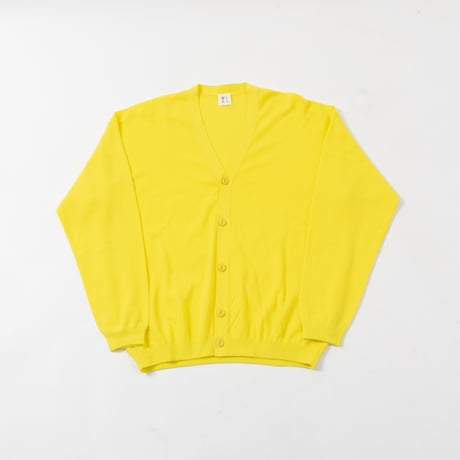 HIGH TWIST COTTON CARDIGAN  YELLOW