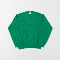 HIGH TWIST COTTON CARDIGAN  GREEN