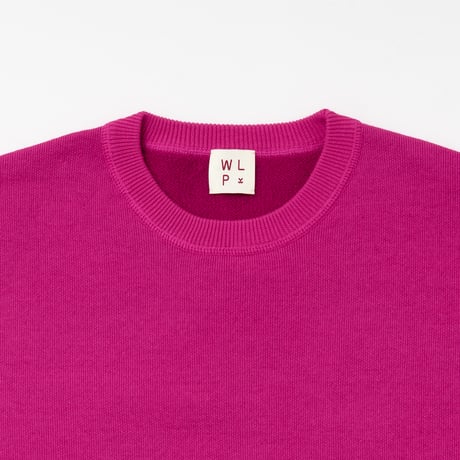 CREW NECK PO　FUCHSIA PINK