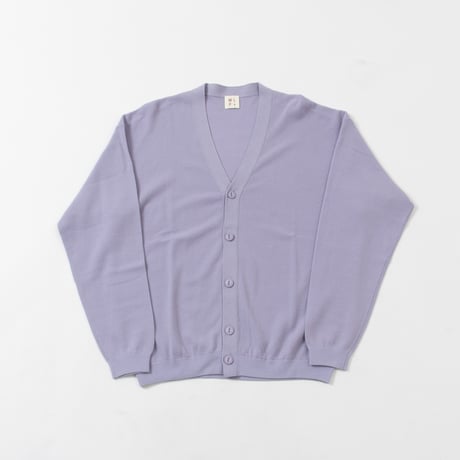 HIGH TWIST COTTON CARDIGAN  LAVENDER