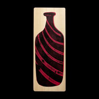 コラグラフ作品「ねじれ瓶」
