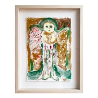 モノタイプ版画作品「With The Butterfly」