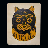 コラグラフ作品「ねこ爺」