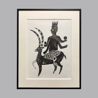 コラグラフ作品「玉をはこぶ」