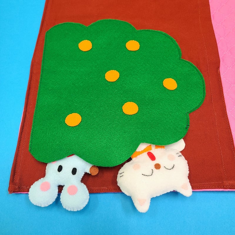エプロン　ハンドメイド　シアター　 おおきなかぶ&おおきないちご エプロン ハンドメイド シアター おおきなかぶ&おおきないちご