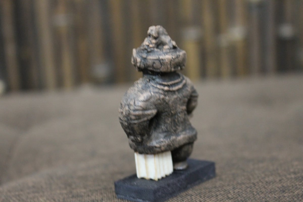 遮光器土偶レプリカ 5㎝ (台座0.5㎝) 陶器製 片足タイプ | 縄文
