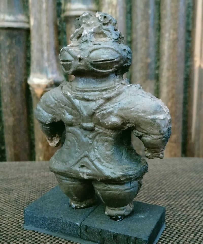 遮光器土偶レプリカ 5㎝ (台座0.5㎝) | 縄文ギャラリー「JOMON