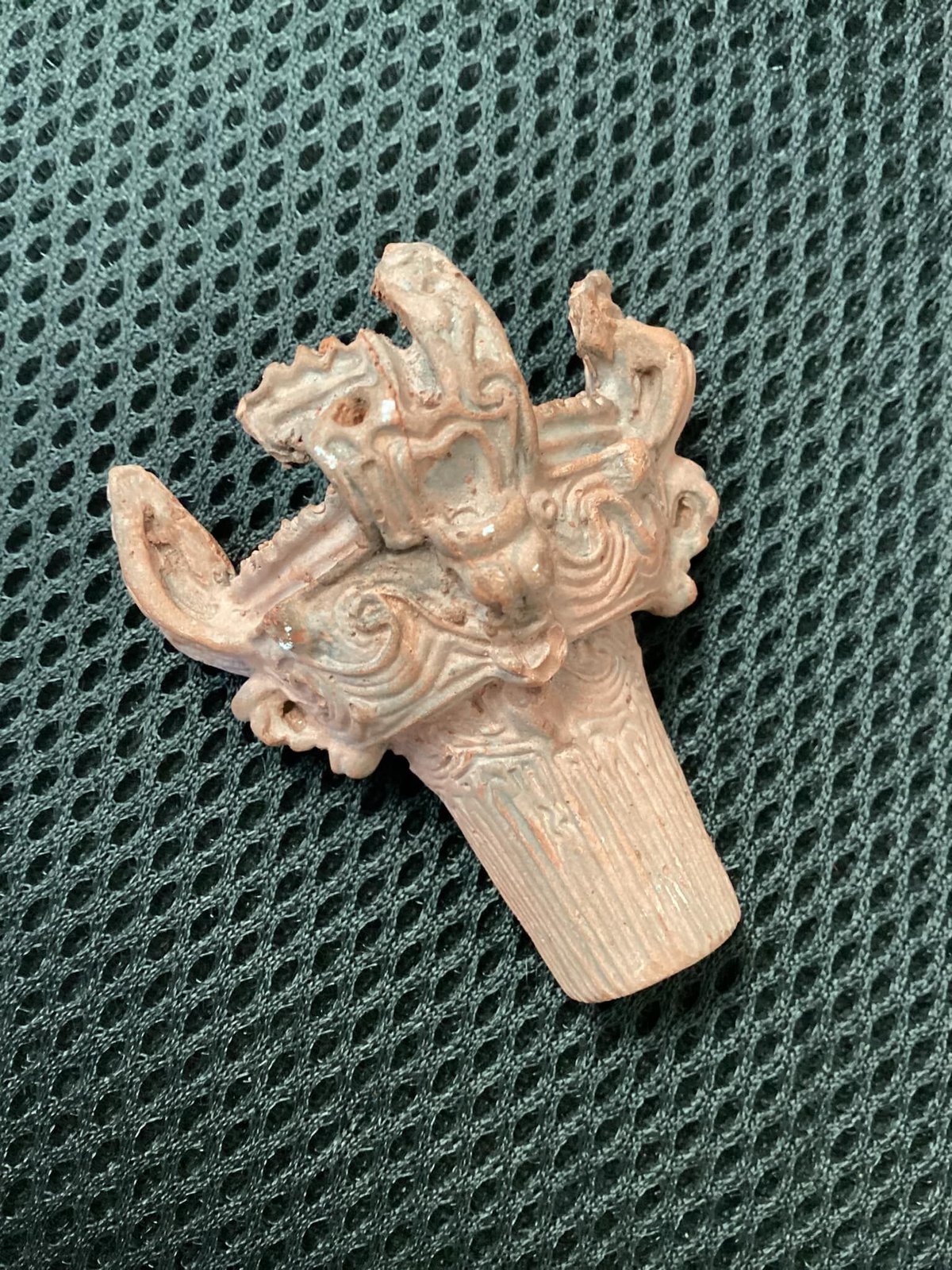 火焔型土器マグネット 5㎝ 新潟県十日町市笹山遺跡型（陶器製