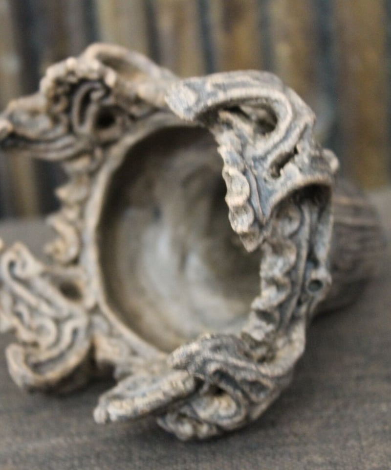 馬高遺跡・火焔土器レプリカ 6㎝ （台座0.5㎝・簡易ろうそく立て