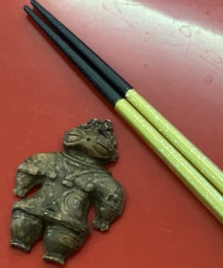 遮光器土偶 箸置き　5㎝
