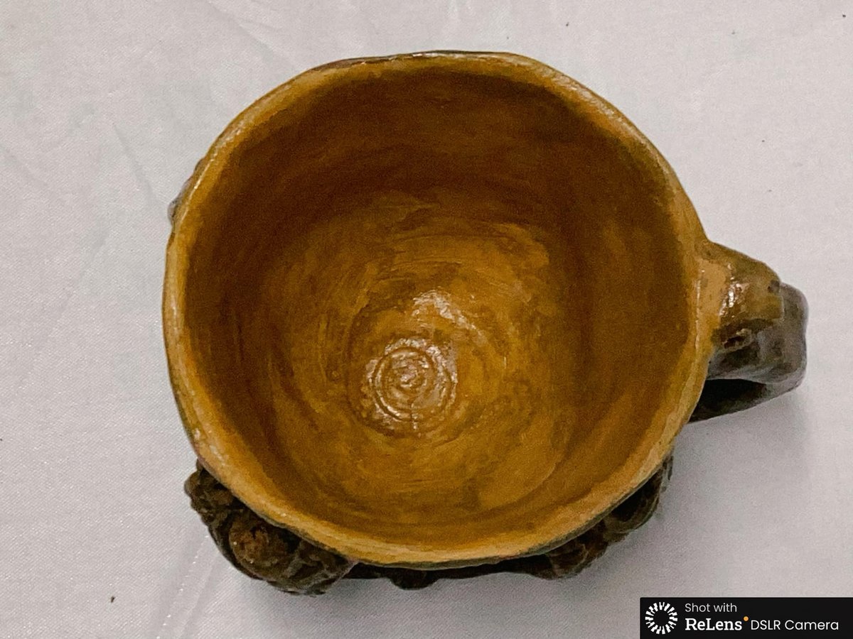 縄文・火焔型土器のコーヒーカップ・マグカップ 1個セット 8㎝×172g