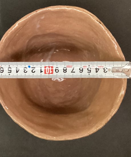 縄文・火焔型どんぶり　 17.5㎝×760ｇ　手作り陶器製。