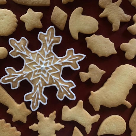 BONJOUR KUCHIBUEのクリスマスクッキー缶 クリスマスパッケージ
