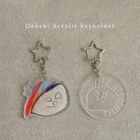 Acrylic keyholder〈Oekaki〉