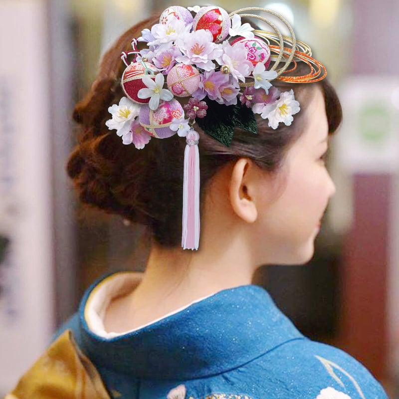 成人式 髪飾り 桜 サクラ さくら 振袖 二十歳 前撮り 卒業式 結婚式 和 ...
