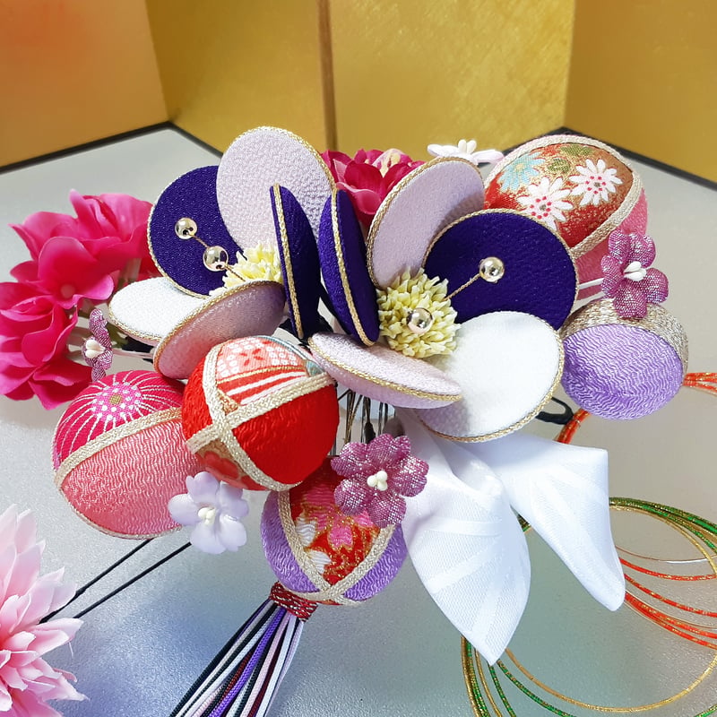 髪飾り成人式 ✿薄紫グラデーション 水引 卒業式 振袖 前撮り 結婚式ドレス