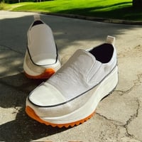 【予約】CE7261 ヌーベルヴォーグ厚底スリッポン 白